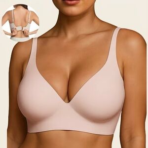 Soft Intentions Jelly Wireless T-shirt Bra Size Size Small Light Nude New